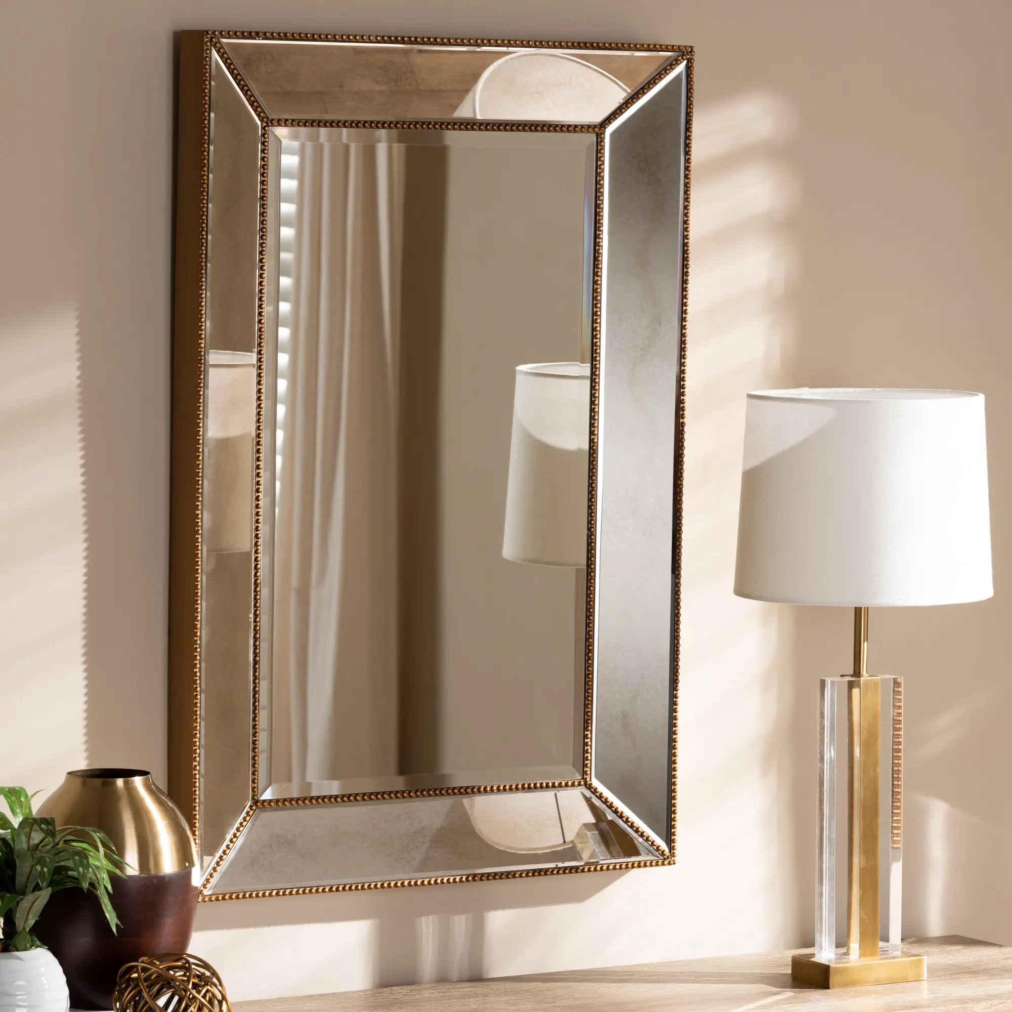 150-8869-RCW Contemporary Gold Finished Rectangular Accent Wall Mirror - Lamar-2