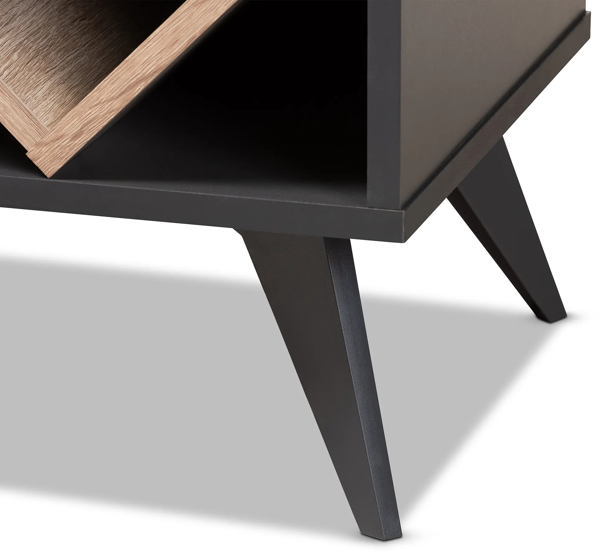 150-9235-RCW Audrea Mid Century Gray Wine Cabinet-8