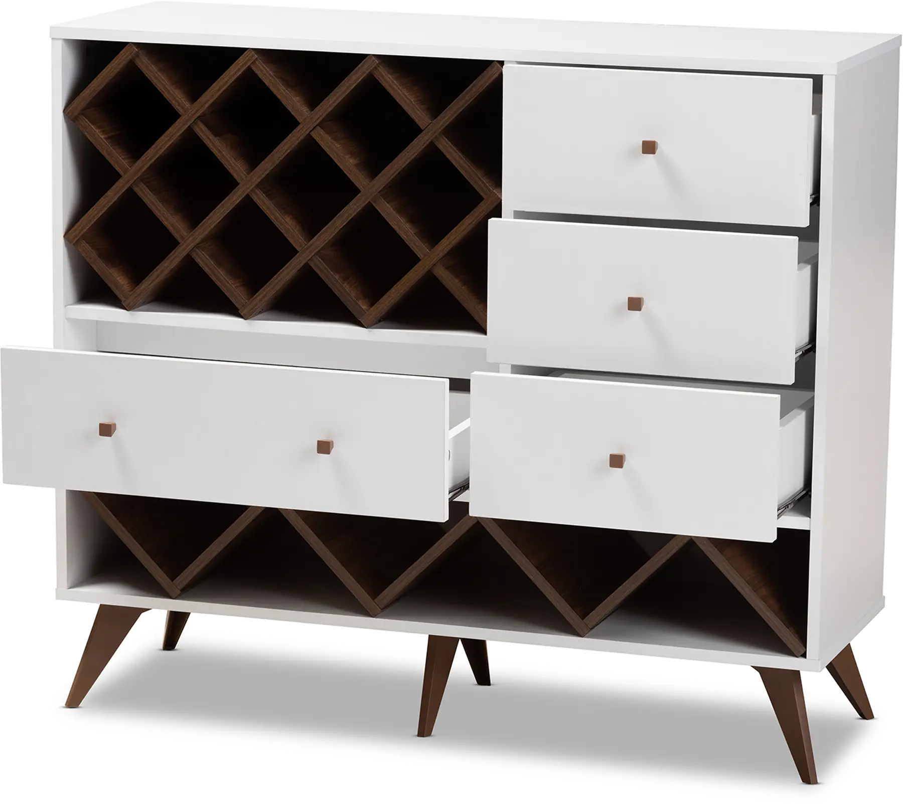 150-9234-RCW Audrea Mid Century White Wine Cabinet-4