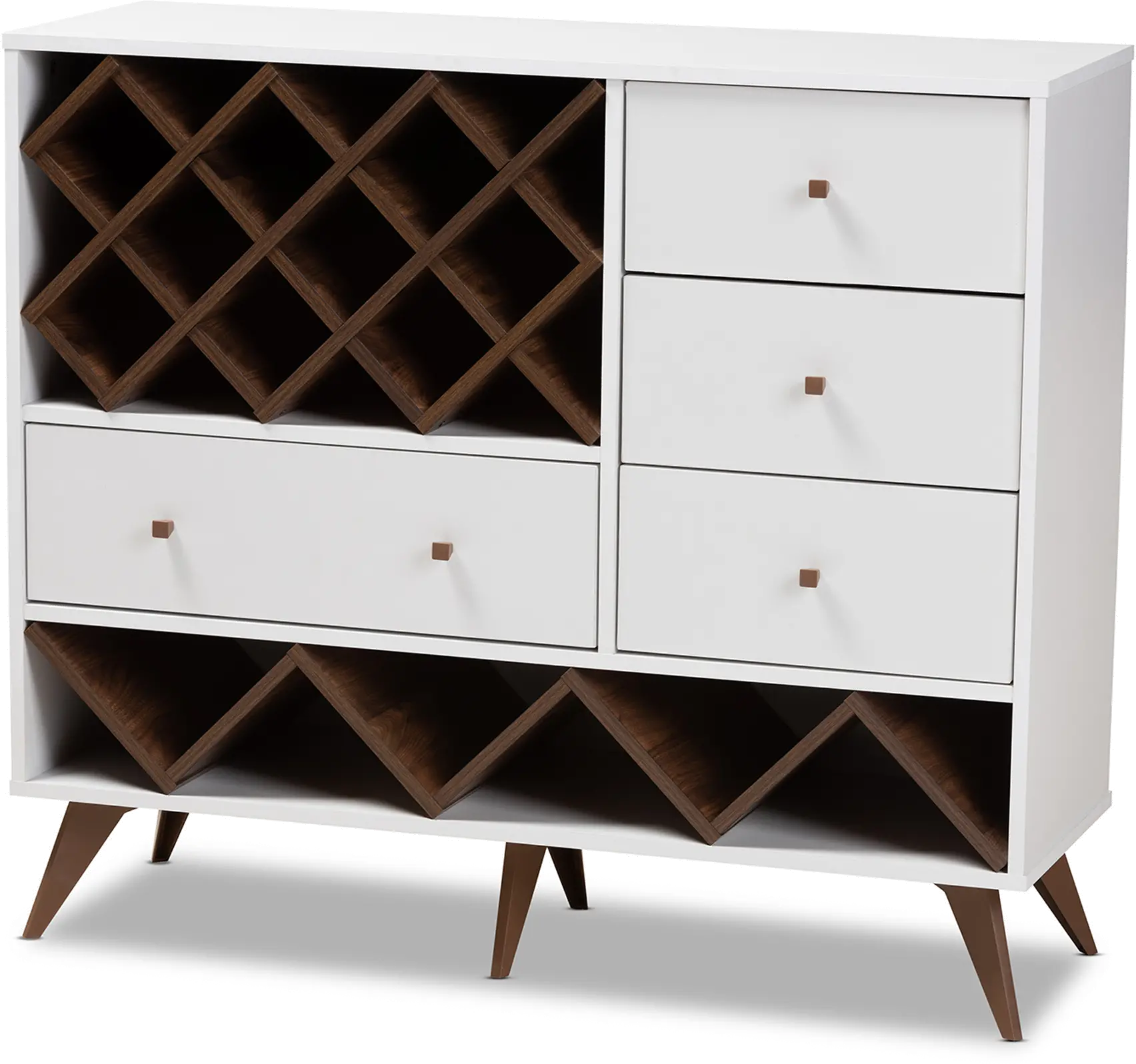 150-9234-RCW Audrea Mid Century White Wine Cabinet-5