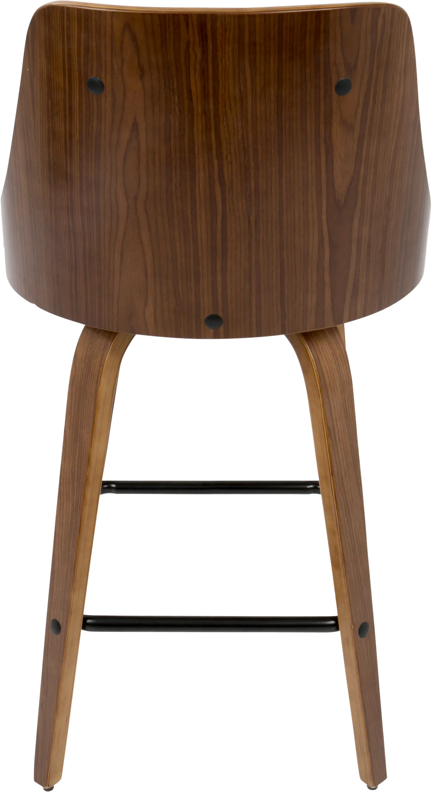 B26-GNN2-SWVX WLW2 Mid Century White Swivel Counter Height Stool (Set of 2) - Gianna-4