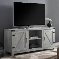 W58BDSDST Gray Farmhouse 58 Inch TV Stand - Walker Edison