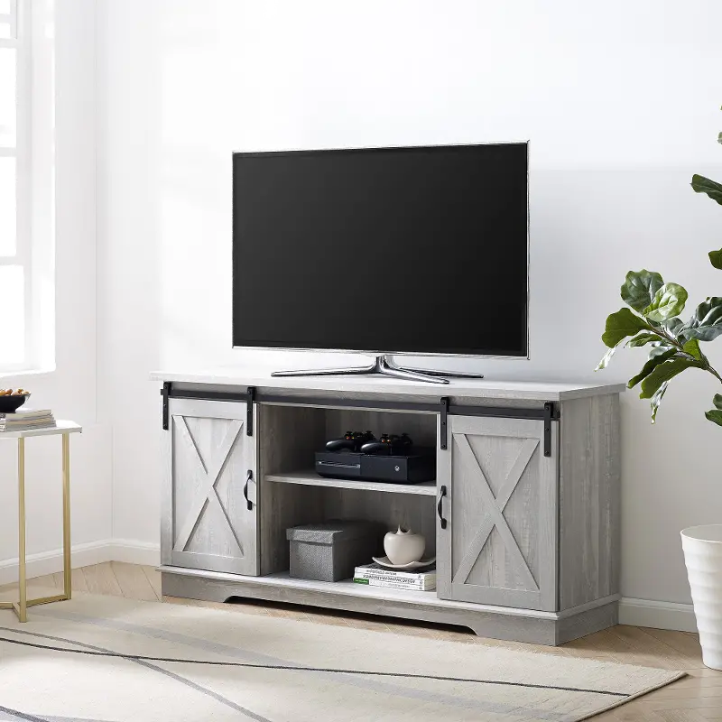 Carolina Gray 58 Inch Farmhouse TV Stand - Walker Edison