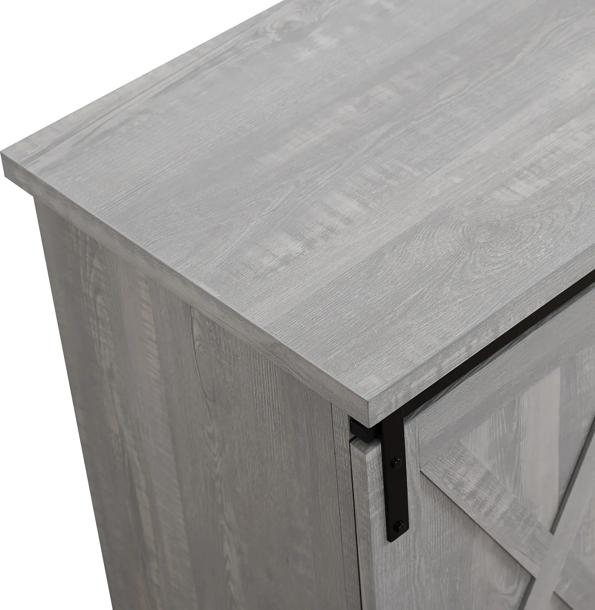 W58SBDST Carolina Gray 58 Inch Farmhouse TV Stand - Walker Edison-4
