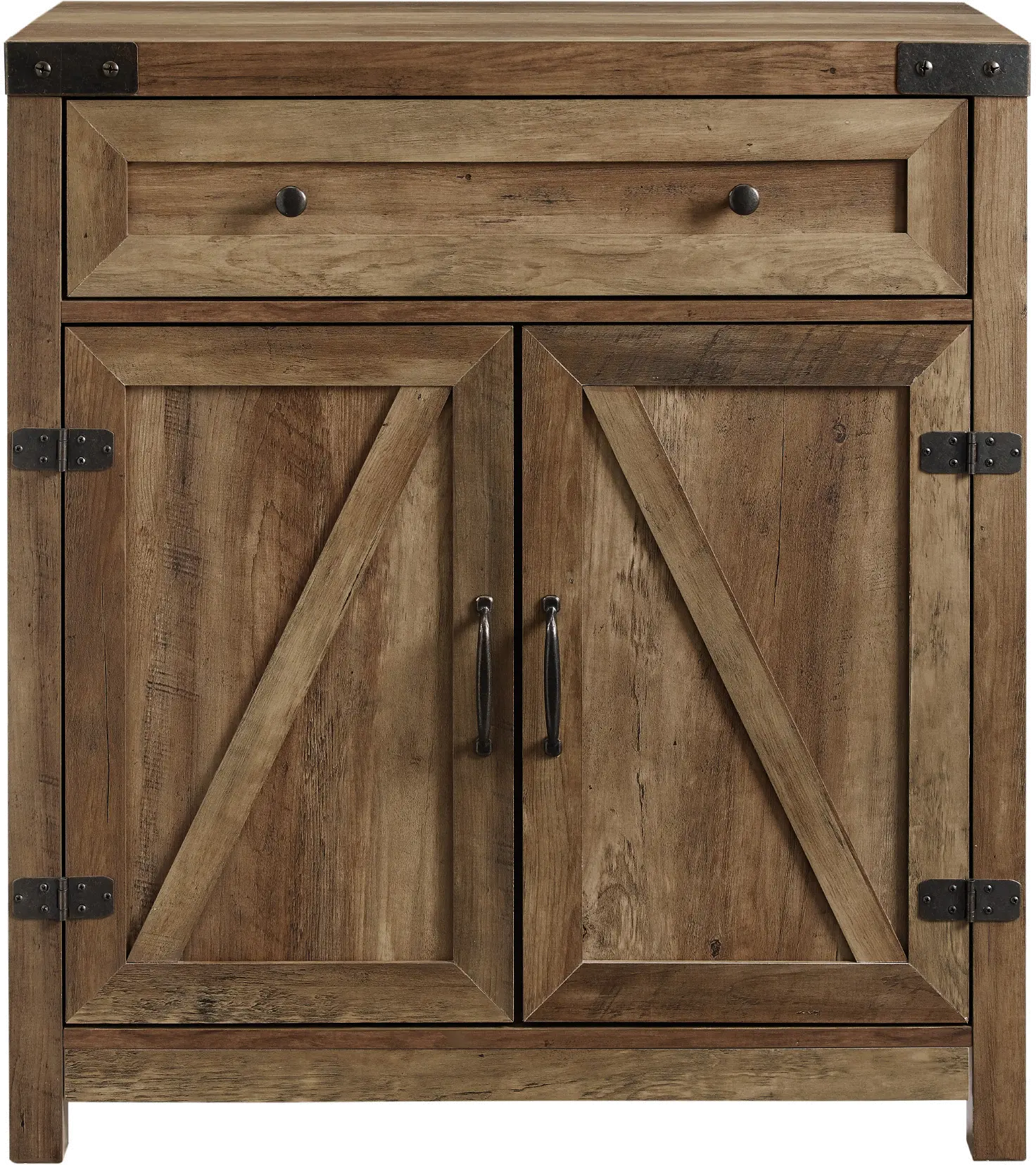 AF30BDRO Towne Barnwood Farmhouse Accent Cabinet - Walker Edison-1