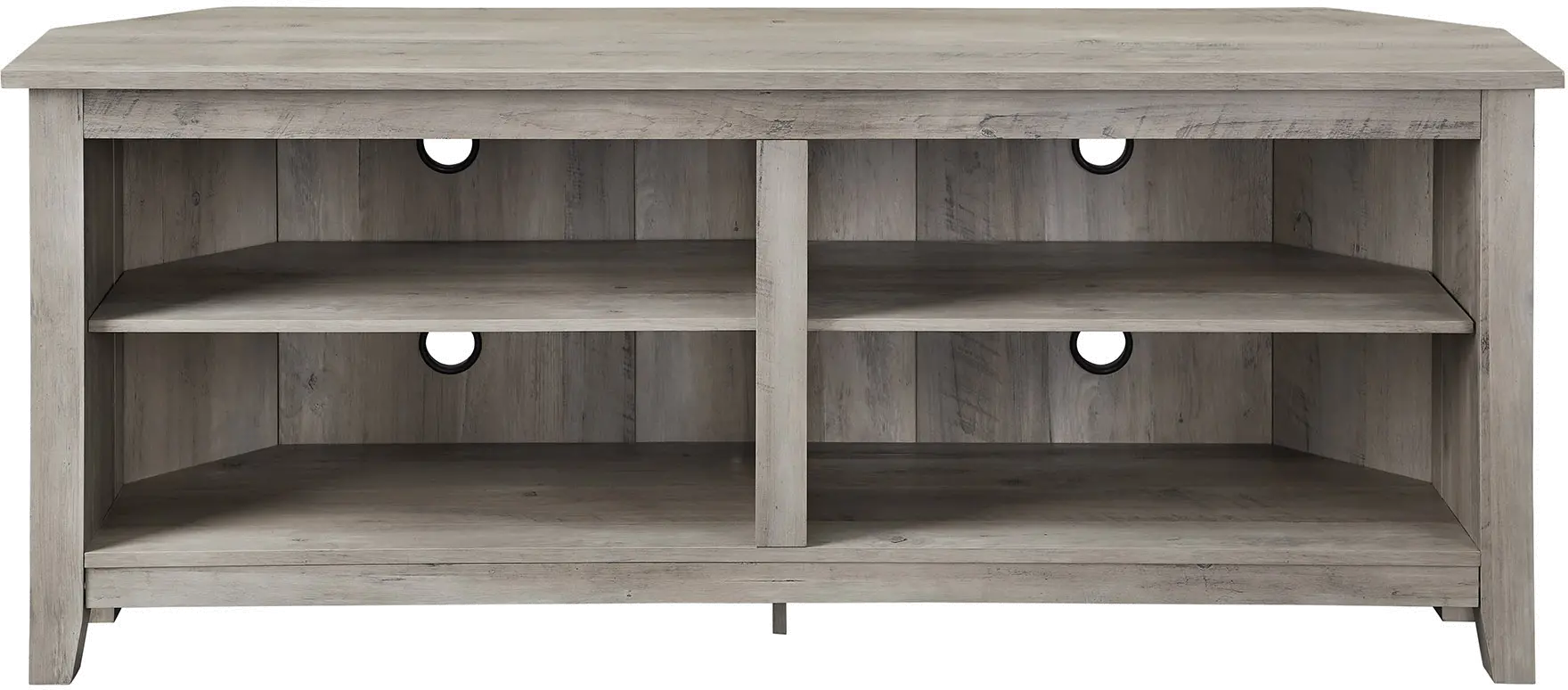 W58CCRGW Whitney Gray Wash 58 inch Corner TV Stand - Walker Edison-1