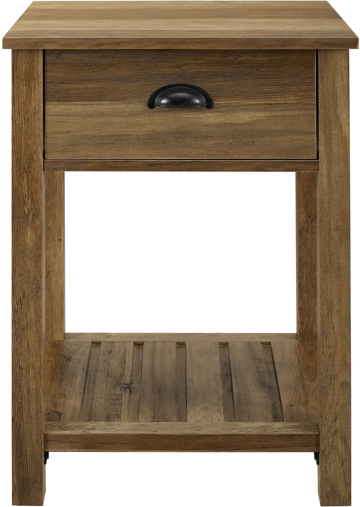 AF18CYSTRO Connor Barnwood Single Drawer Side Table - Walker Edison-1