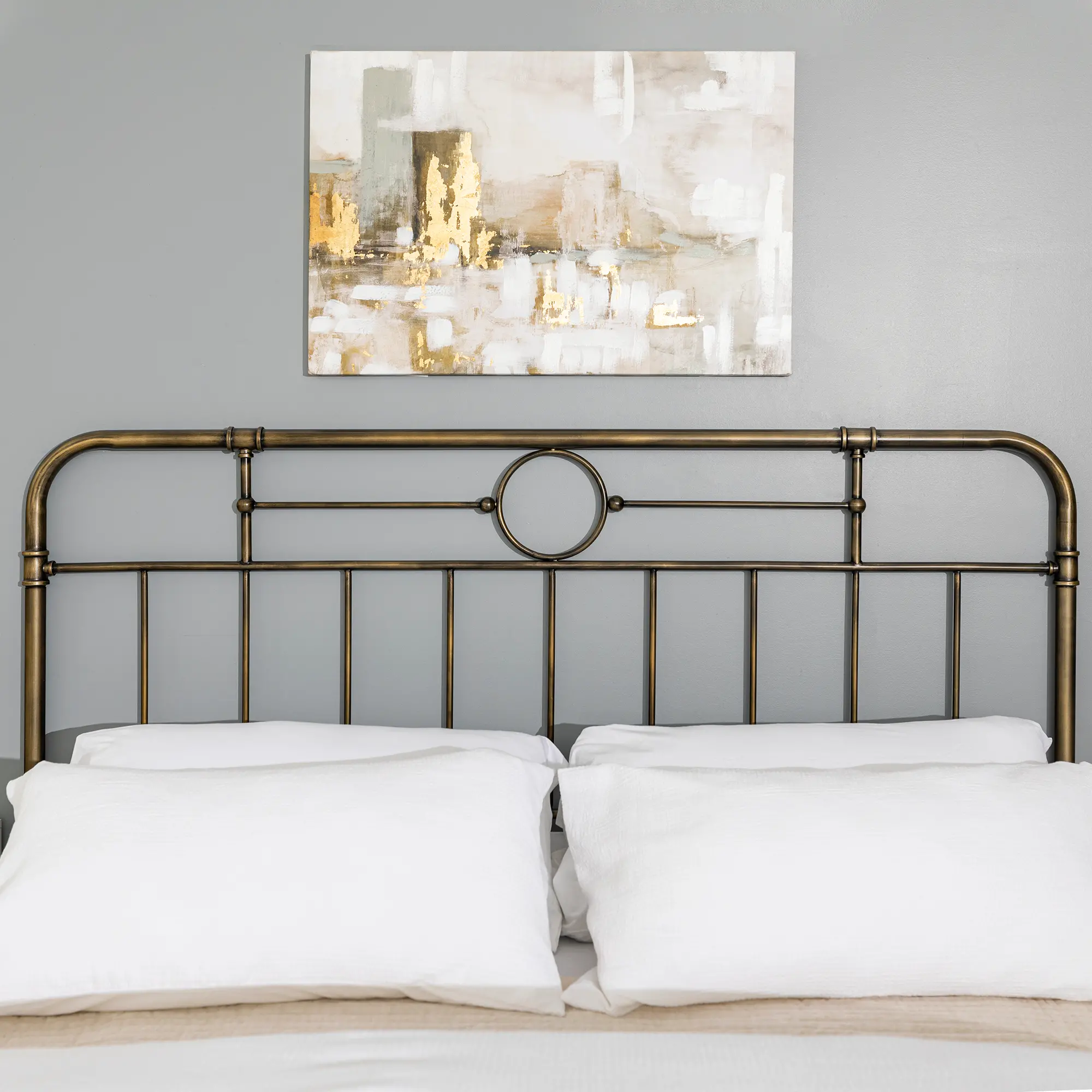 BKMPBR Farmhouse Bronze Metal Pipe King Bed - Walker Edison-2