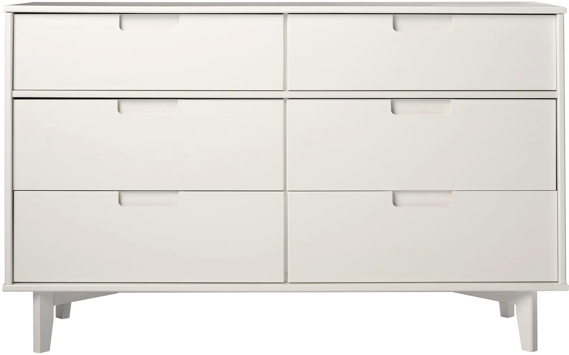 BR6DSLDRWH Sloane Mid-Century Modern White Dresser - Walker Edison-1
