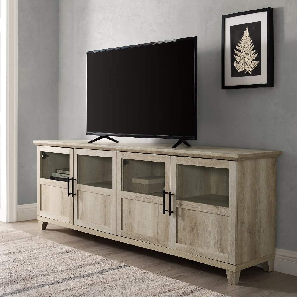 Davis White Oak 70 Inch TV Stand - Walker Edison