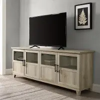 W70GD4DWO Davis White Oak 70 Inch TV Stand - Walker Edison
