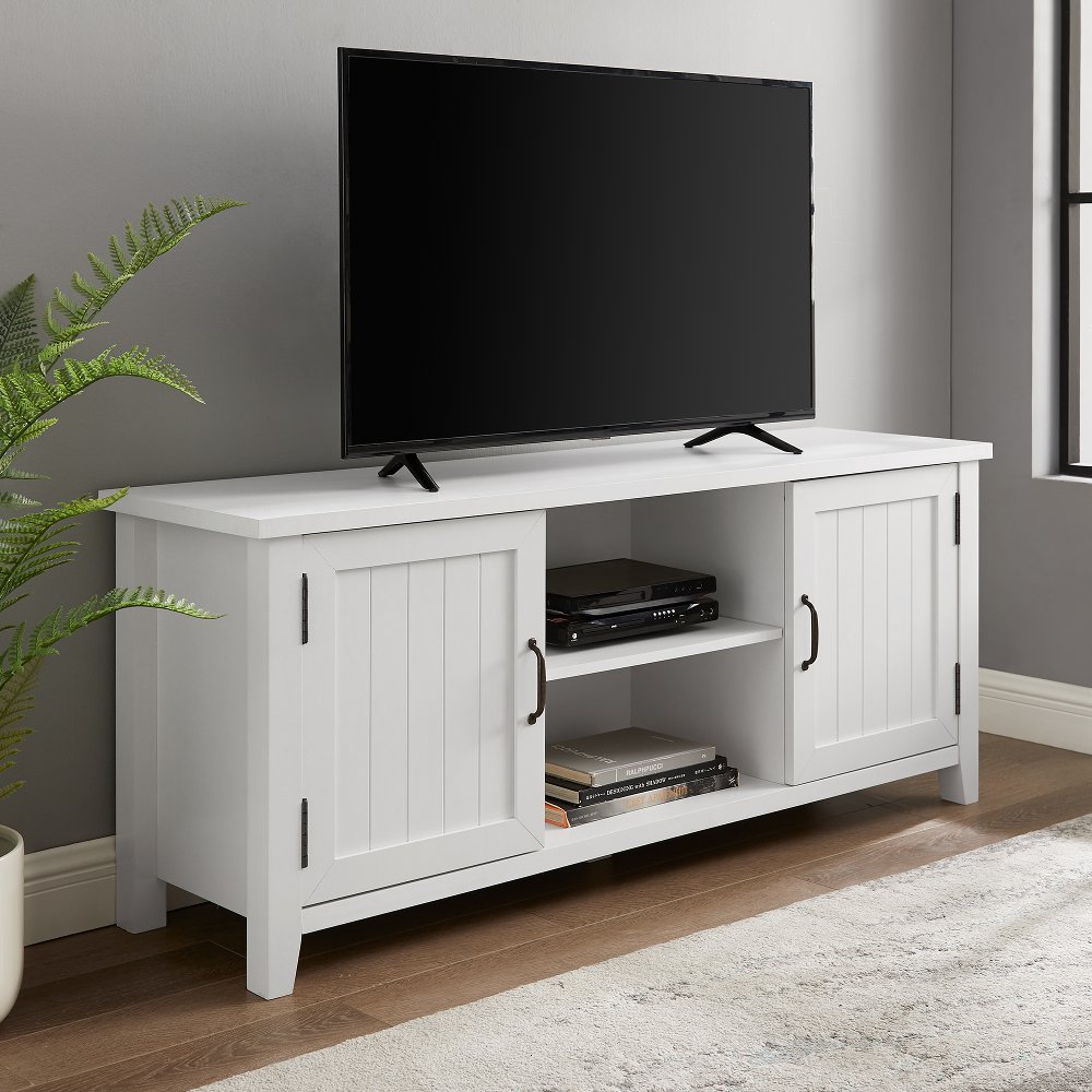 Carin White 58 Inch TV Stand - Walker Edison