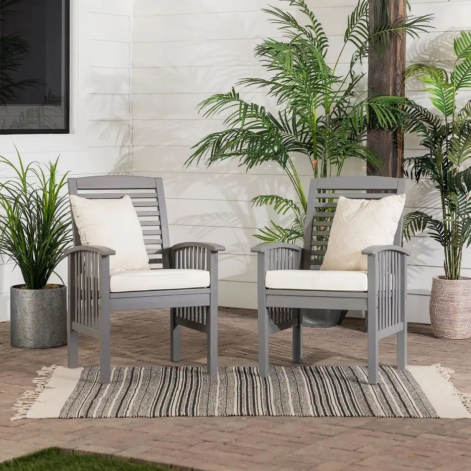OWC2GW Midland Gray Patio Chairs, Set of 2-1
