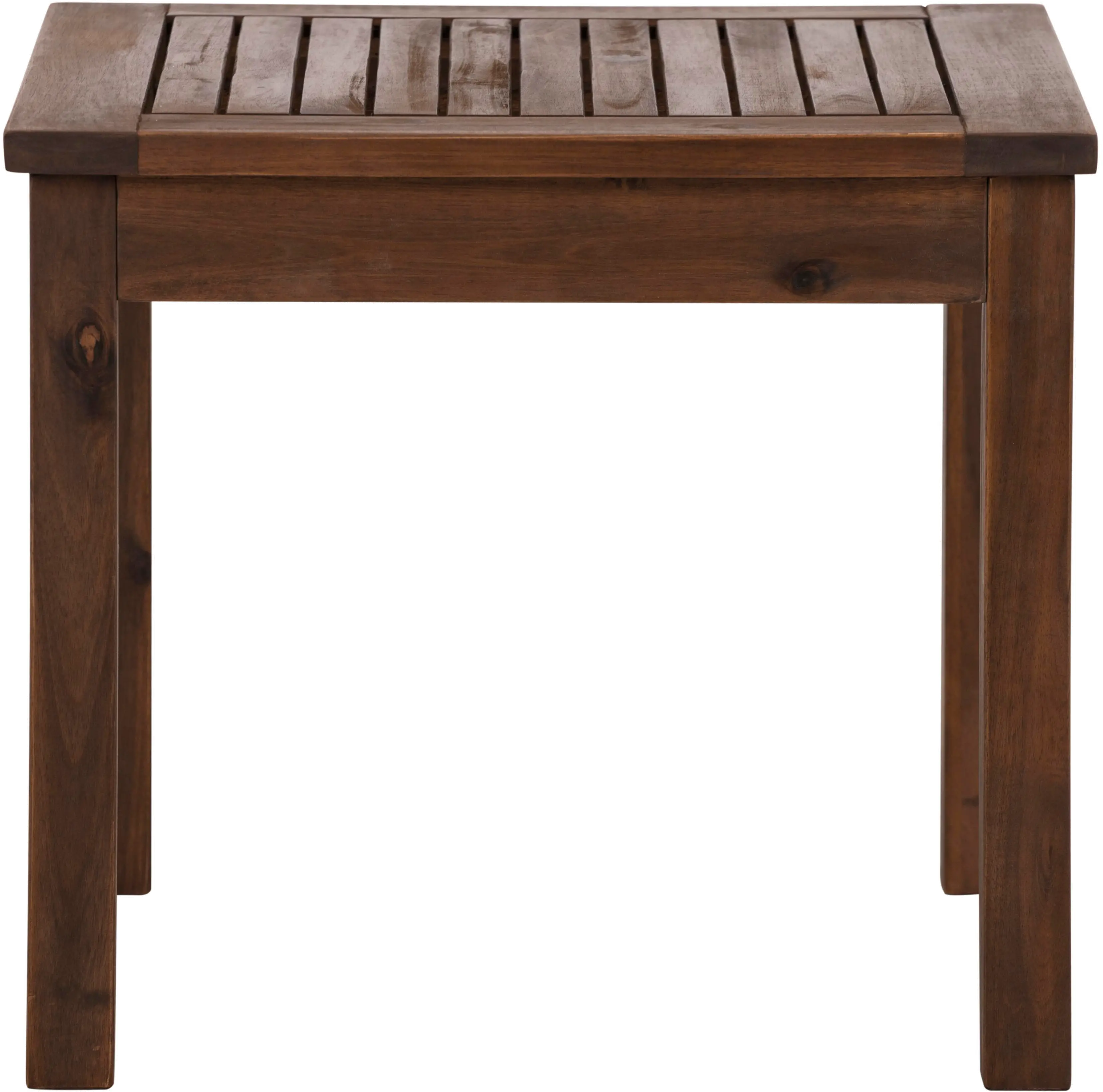 OWSSTDB Dark Brown Patio Wood Side Table - Midland-1