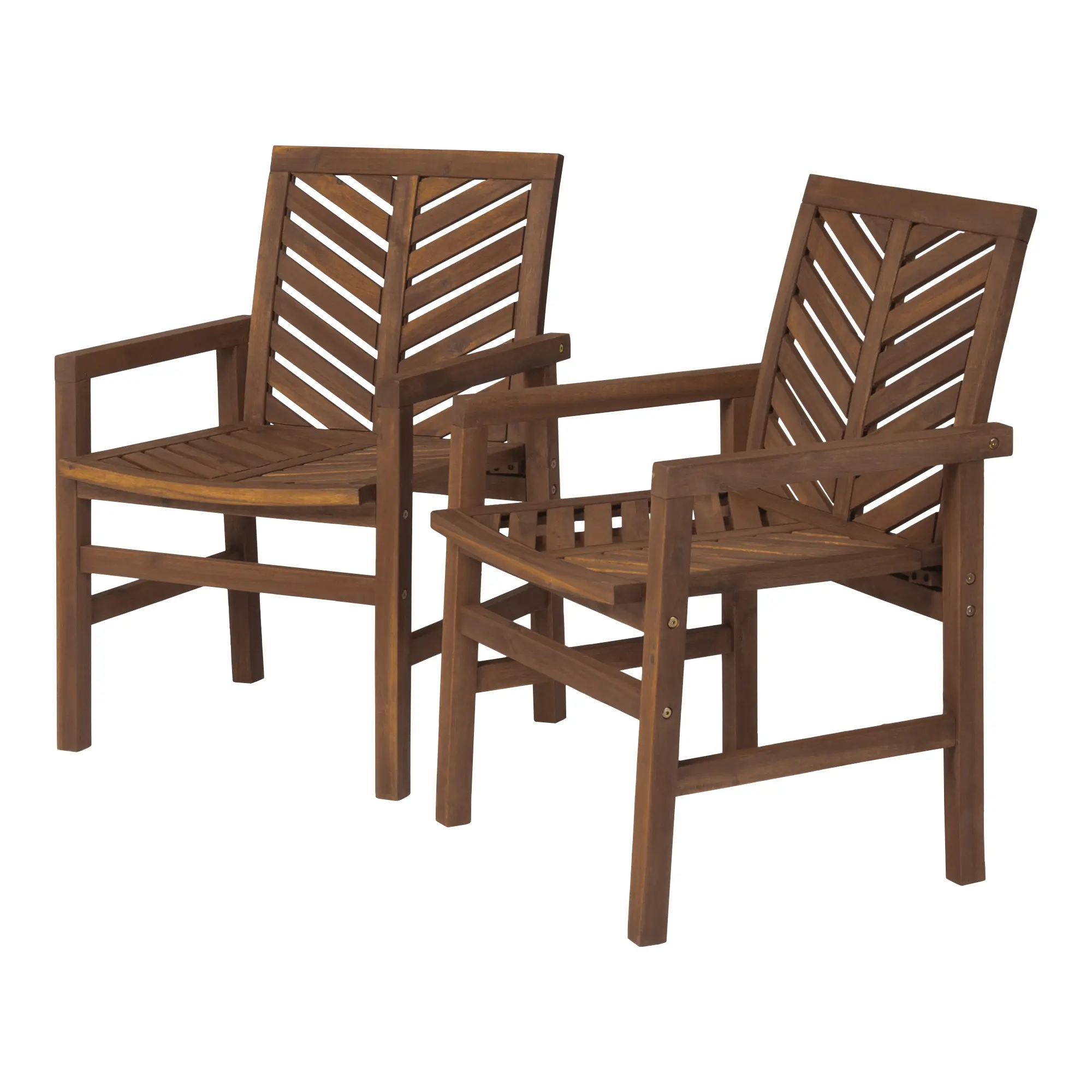 OWC2VINDB Vincent Brown Patio Chairs, Set of 2-1