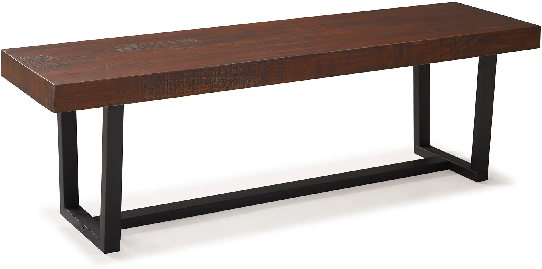 B60SWDMA Durango Dark Brown Wood Dining Room Bench - Walker Edison-1