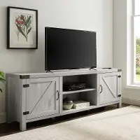 W70BDSDST Gray Farmhouse 70 Inch TV Stand - Walker Edison