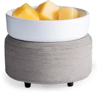 Gray Textured and White 2-In-1 Classic Warmer