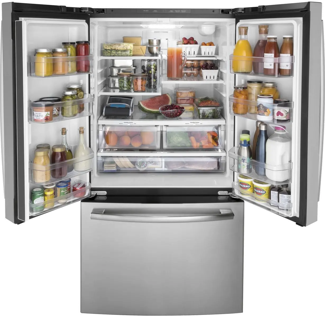 GNE27JYMFS GE 27 cu ft French Door Refrigerator - Stainless Steel-3