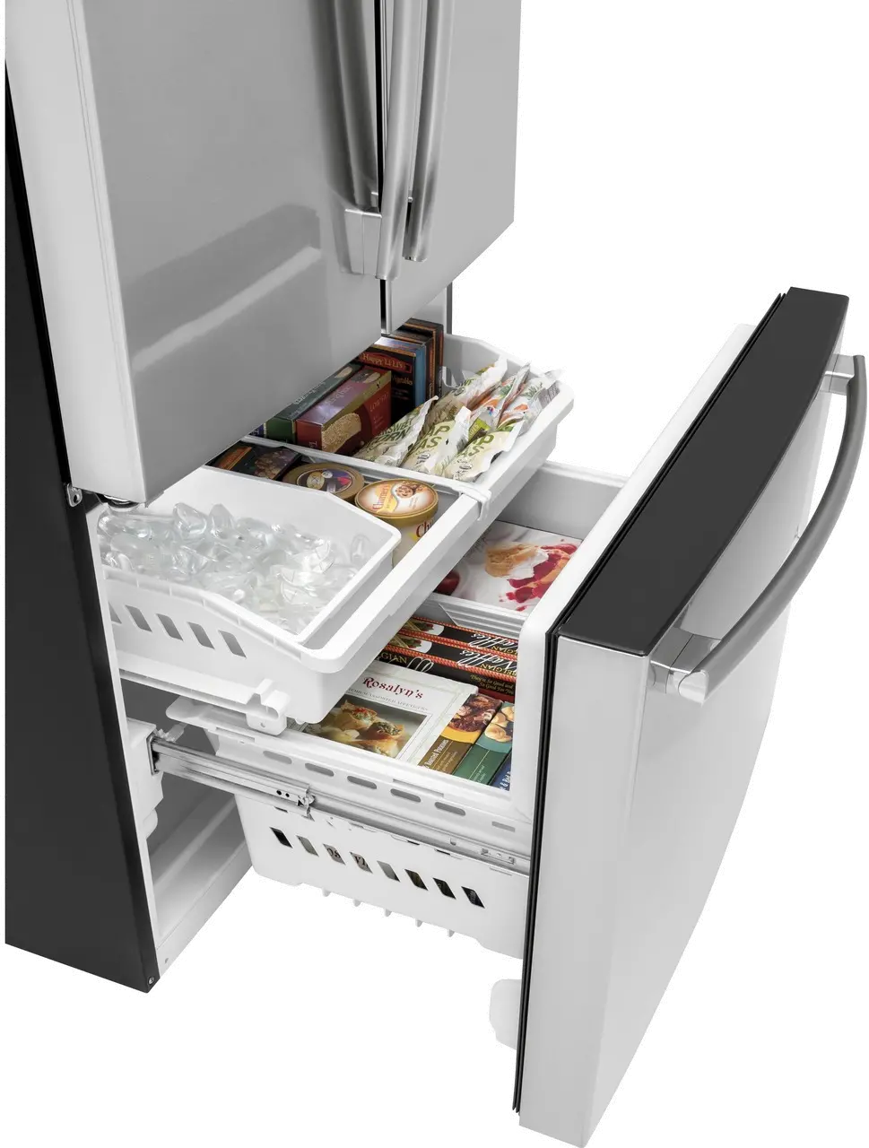 GNE27JYMFS GE 27 cu ft French Door Refrigerator - Stainless Steel-2