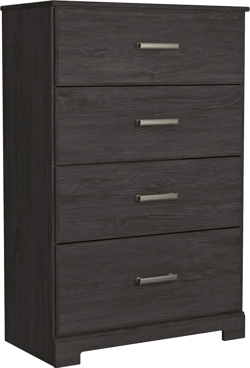 Marley Modern Charcoal Gray Chest of Drawers