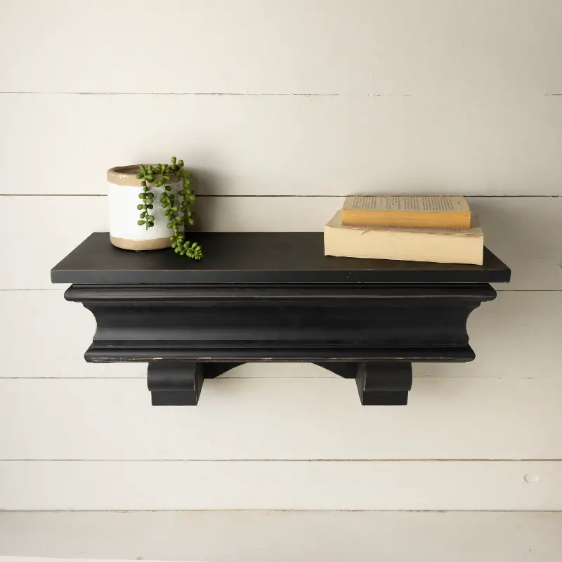 Black Wood Shelf