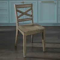 5525-80 Rustic Gray Dining Room Chair (Set of 2) - Mountain Lodge