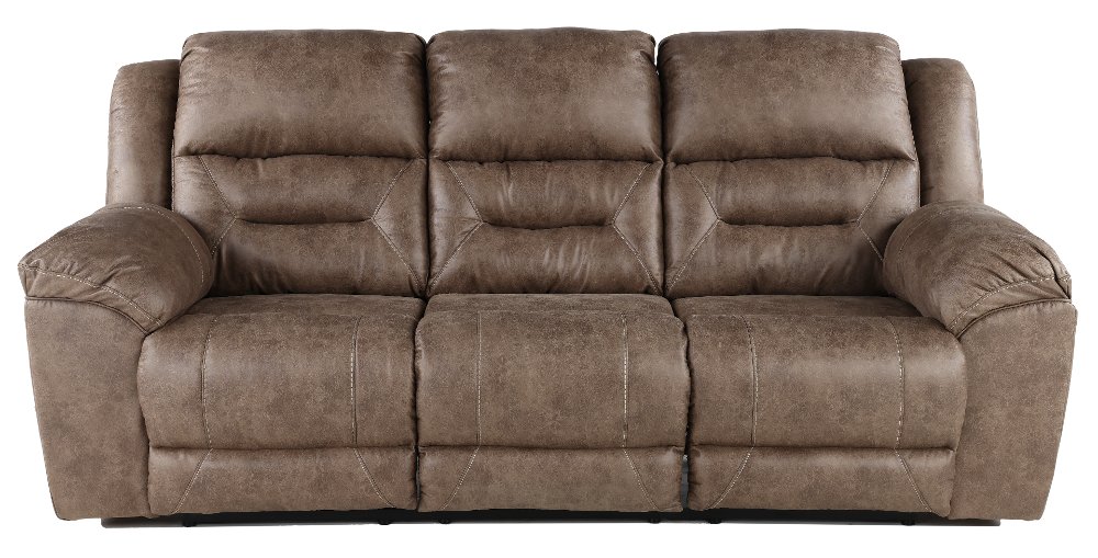 Stoneland Fossil Brown Casual Reclining Sofa