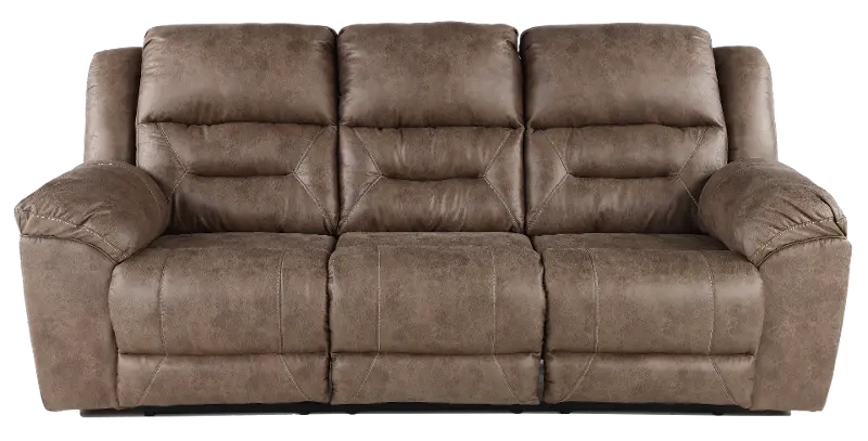 Stoneland Fossil Brown Casual Reclining Sofa