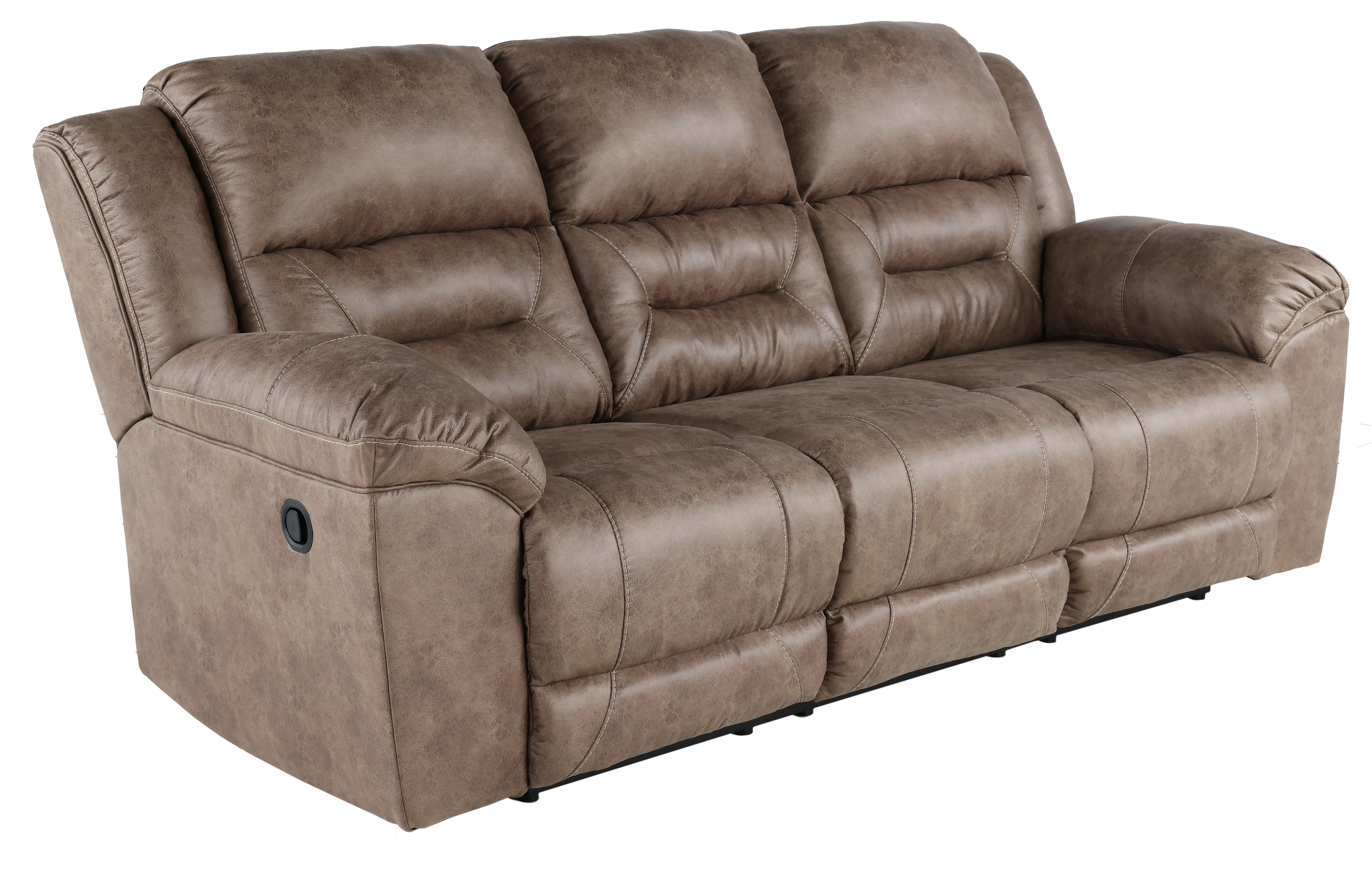 Stoneland Fossil Brown Casual Reclining Sofa-4