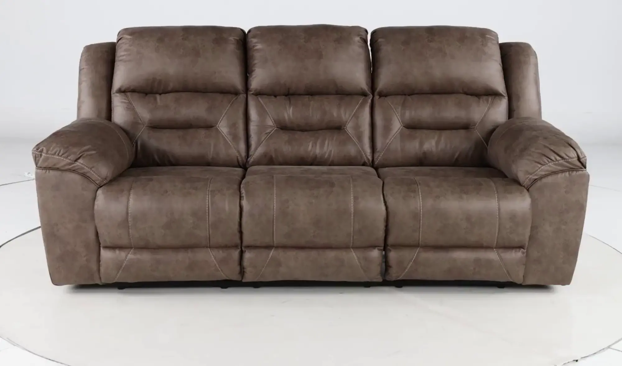 Stoneland Fossil Brown Casual Reclining Sofa | RC Willey