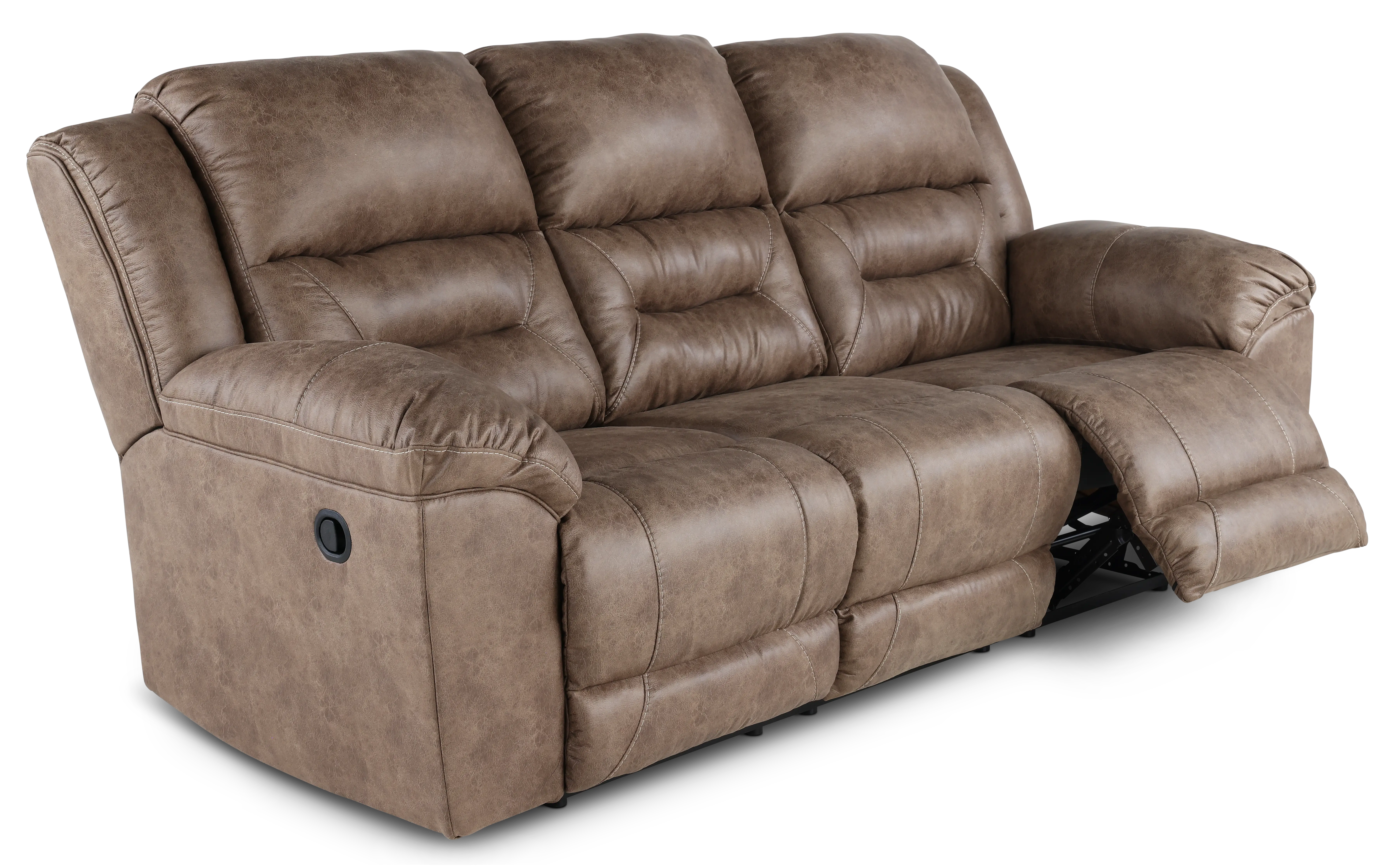 Stoneland Fossil Brown Casual Reclining Sofa-6