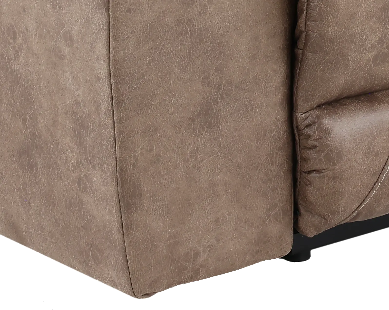 Stoneland Brown Reclining Loveseat with Console-7