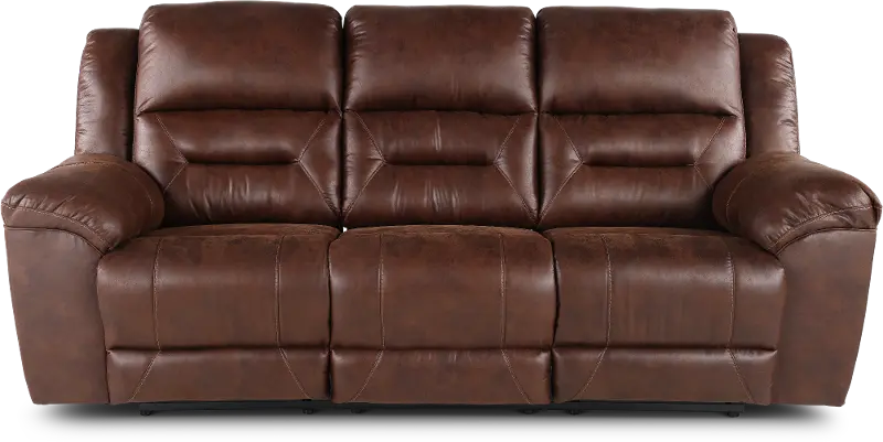 Stoneland Brown Casual Reclining Sofa
