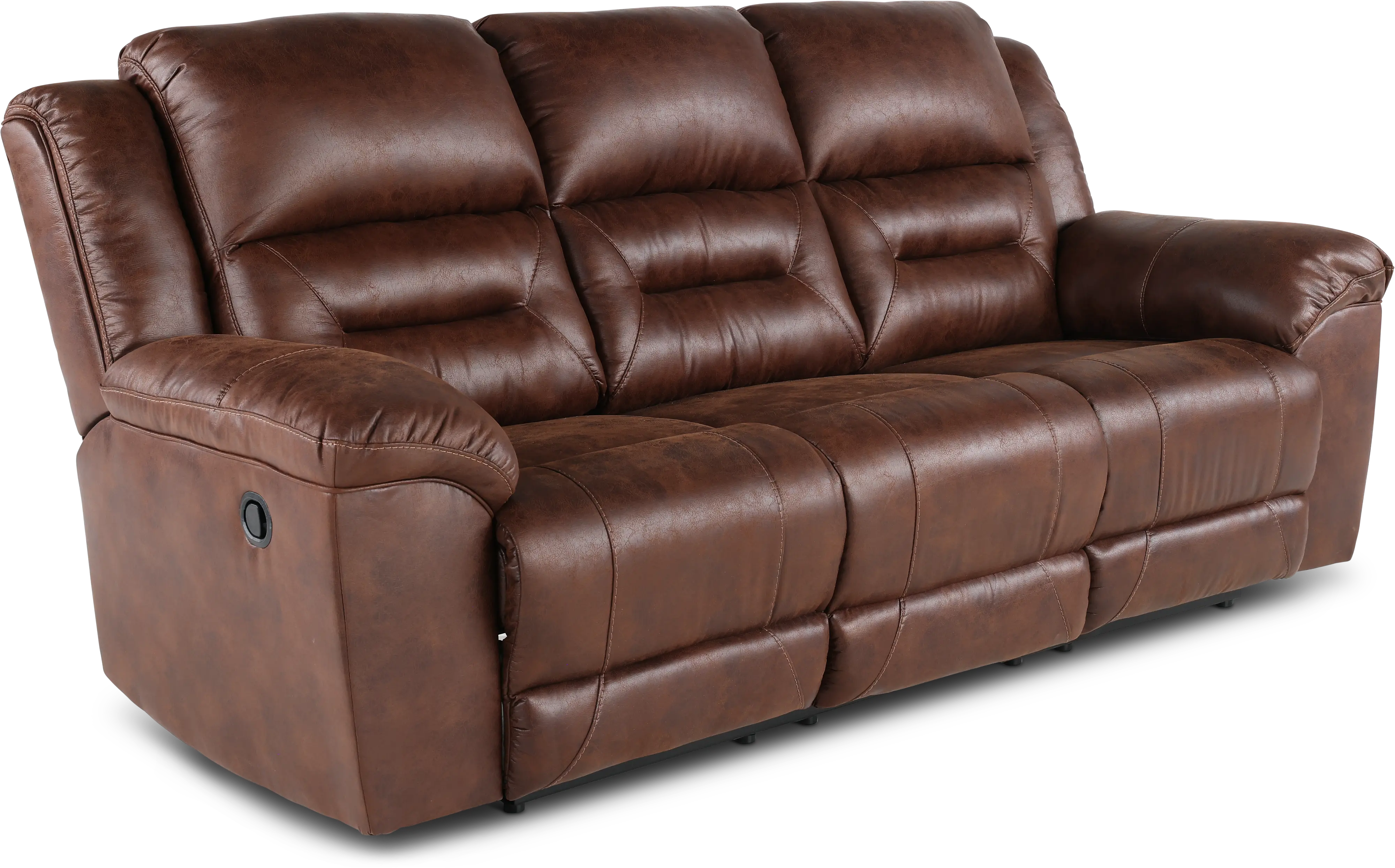 Stoneland Brown Casual Reclining Sofa-4