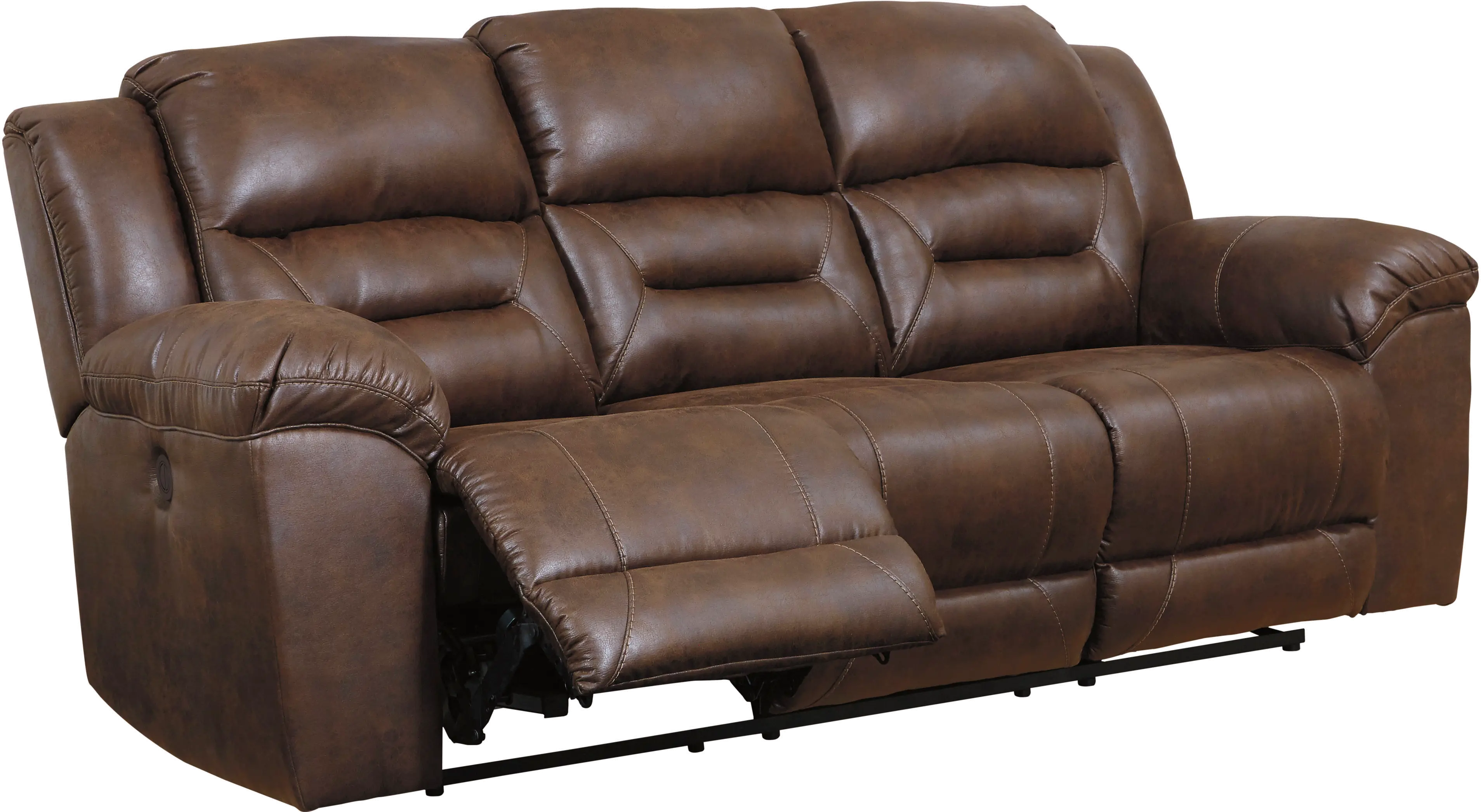 Stoneland Brown Casual Reclining Sofa-6