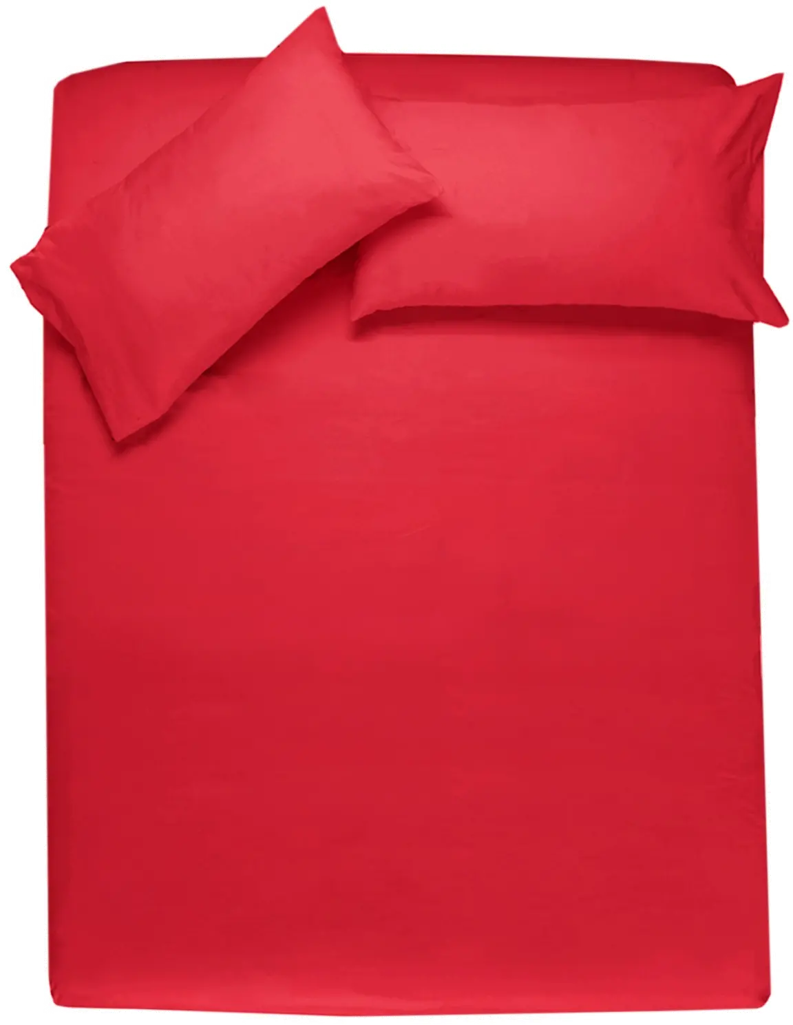 Scarlet Red 3 Piece Twin Sheet Set - Dublin-1