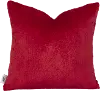 20 Inch Fuzzy Fur Scarlet Red Throw Pillow
