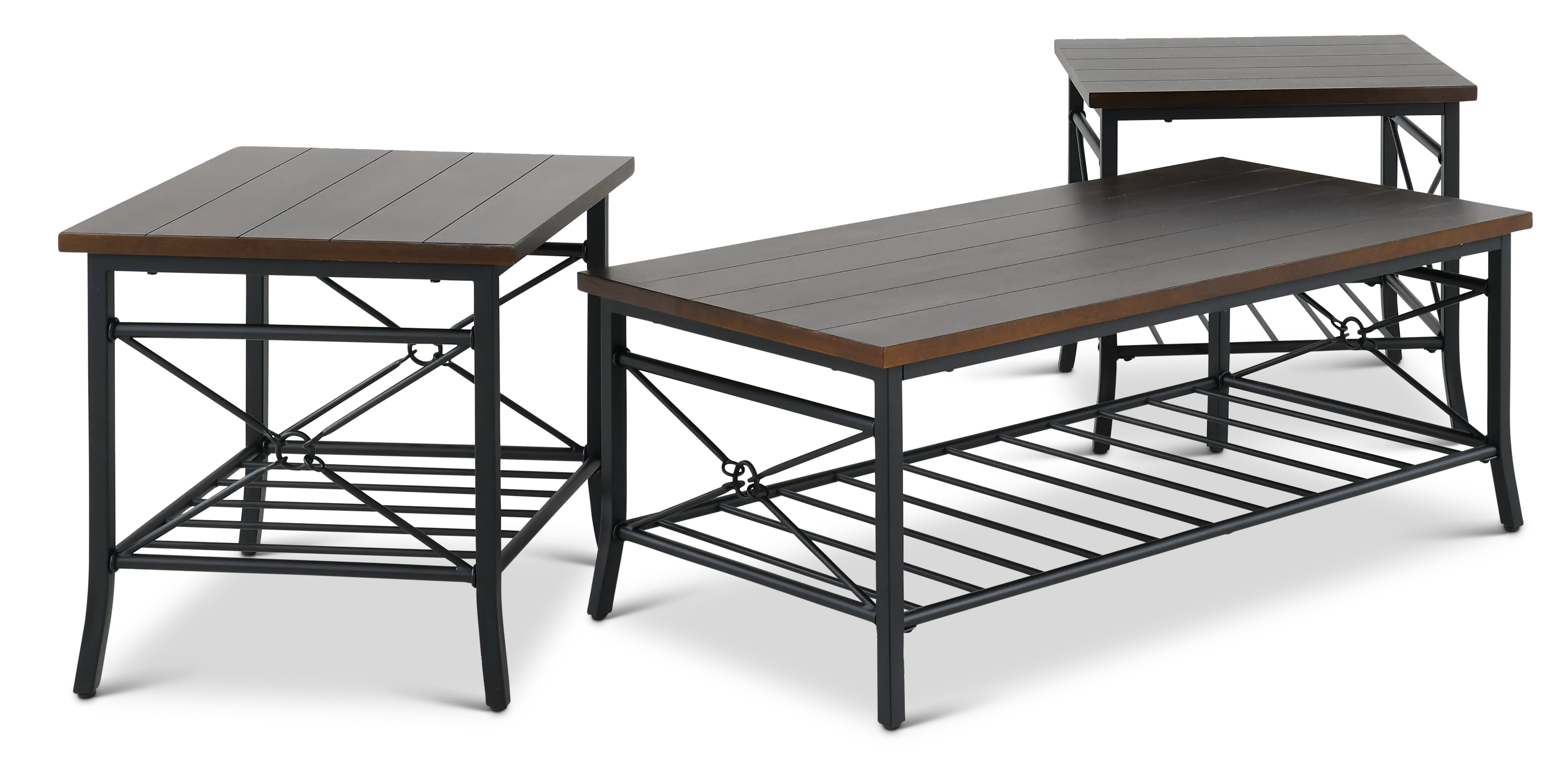 Mica Brown Tables, Set of 3-4