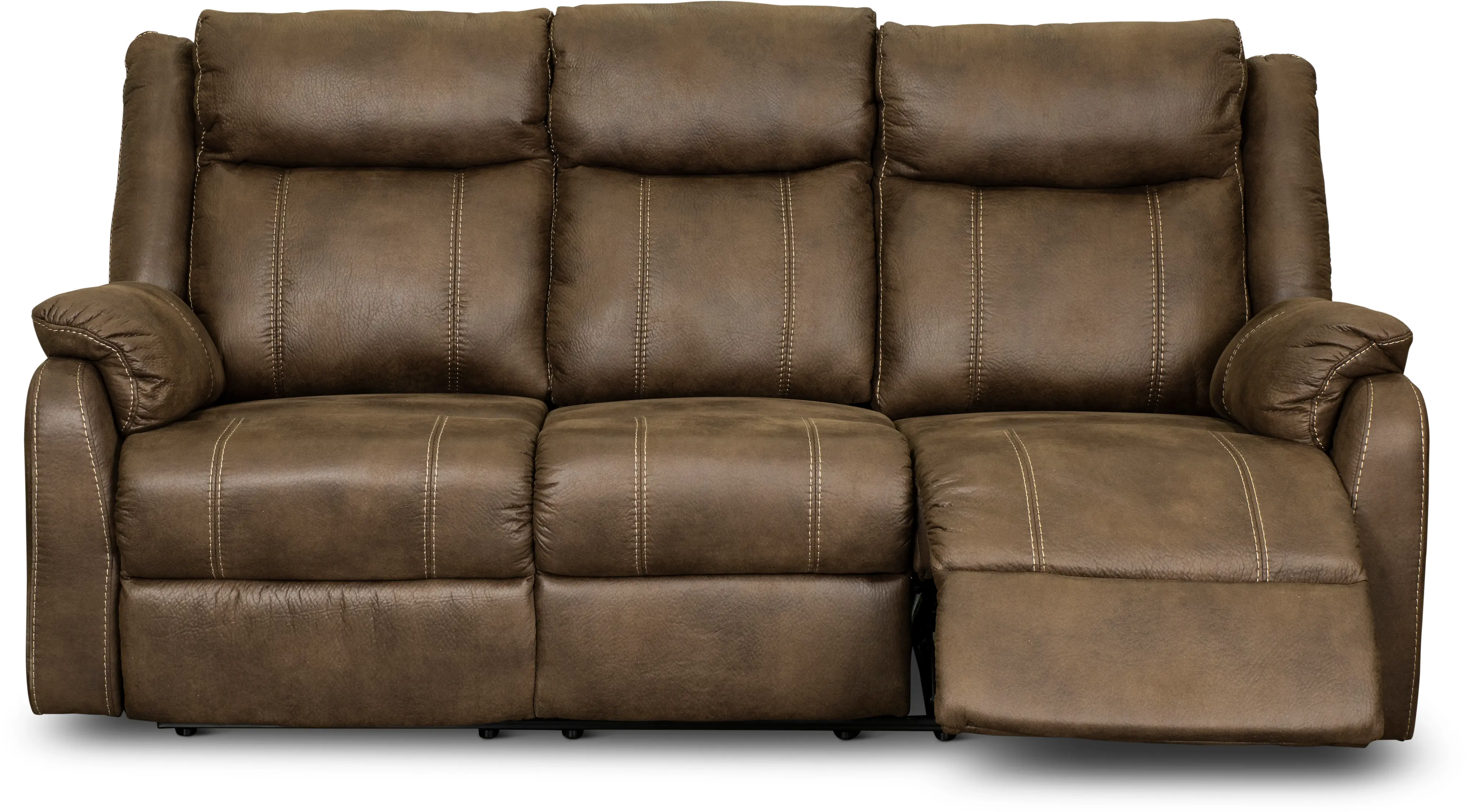 Domino Taupe Dual Reclining Sofa-3