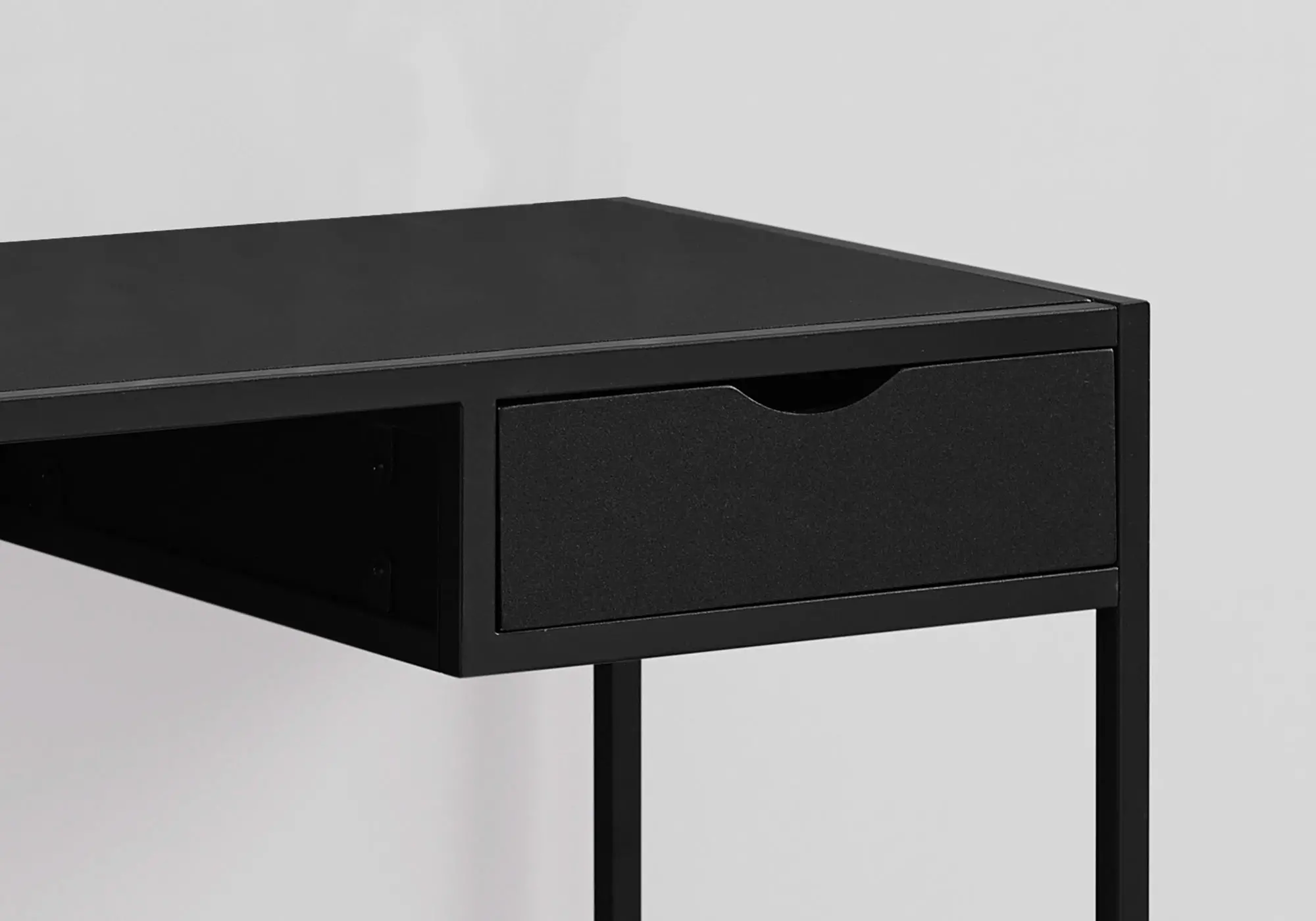 Industrial Black Metal Computer Desk-3