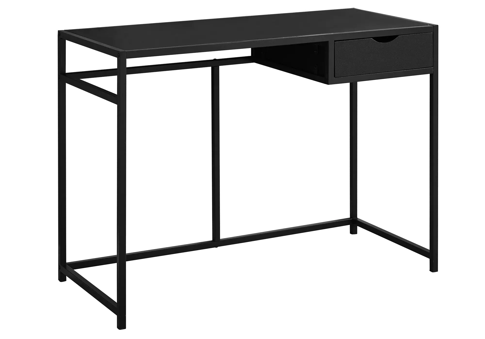 Industrial Black Metal Computer Desk-1