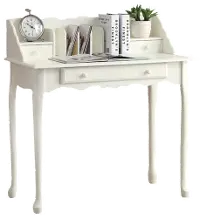Antique White Computer Desk