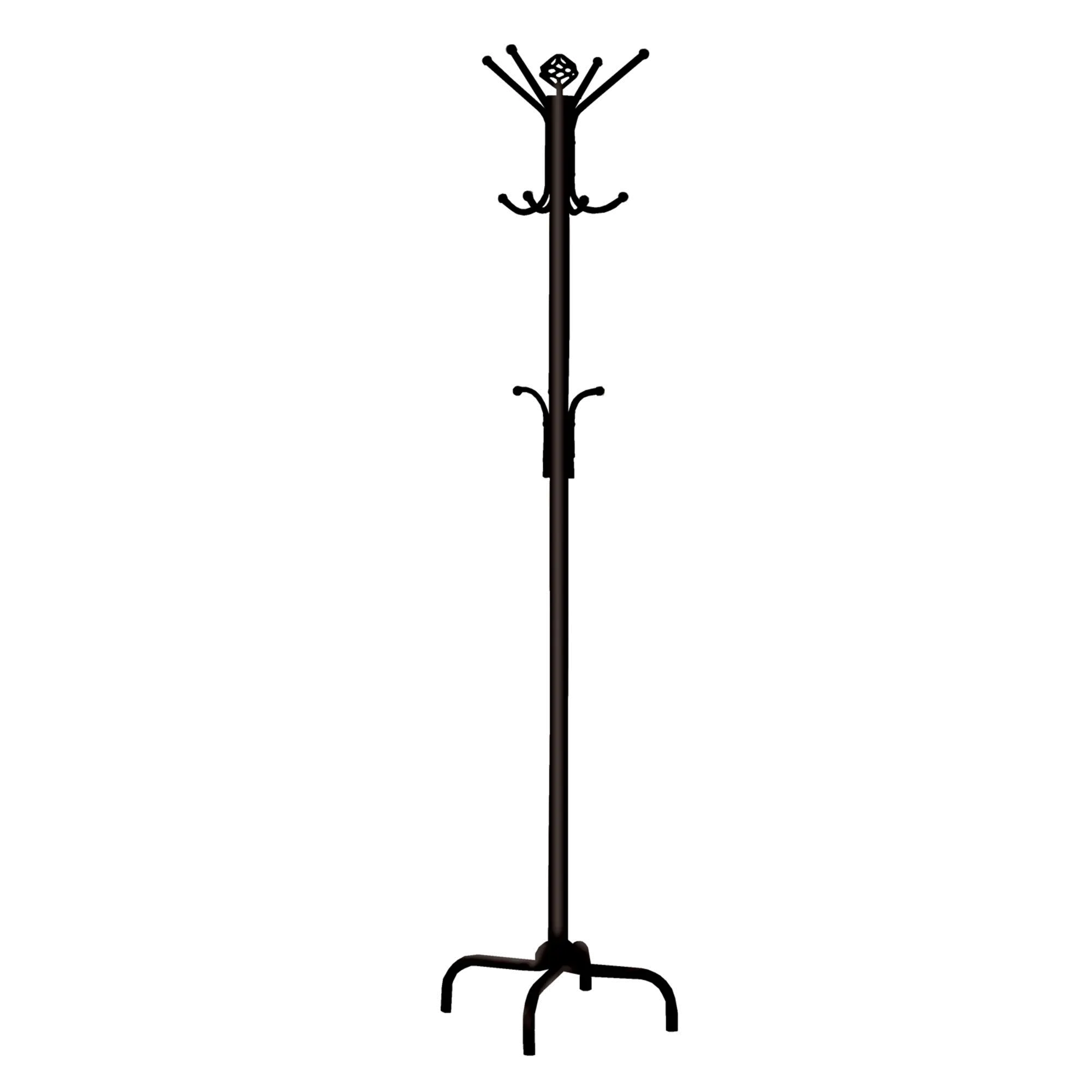 Contemporary Black Metal Coat Rack-1