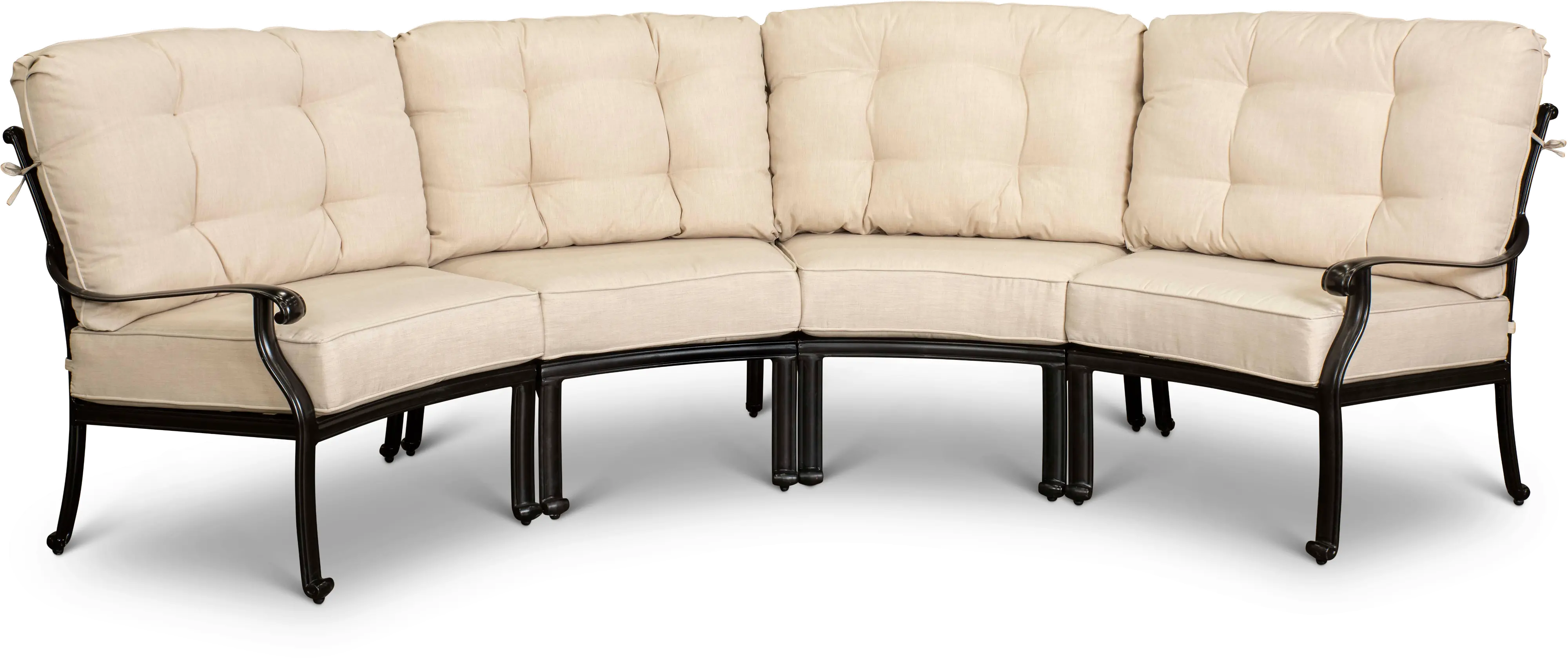 Montreal Taupe 4 Piece Patio Sectional-1