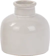 90991091B4 Magnolia Home Furniture 4 Inch Ivory Ceramic Vase