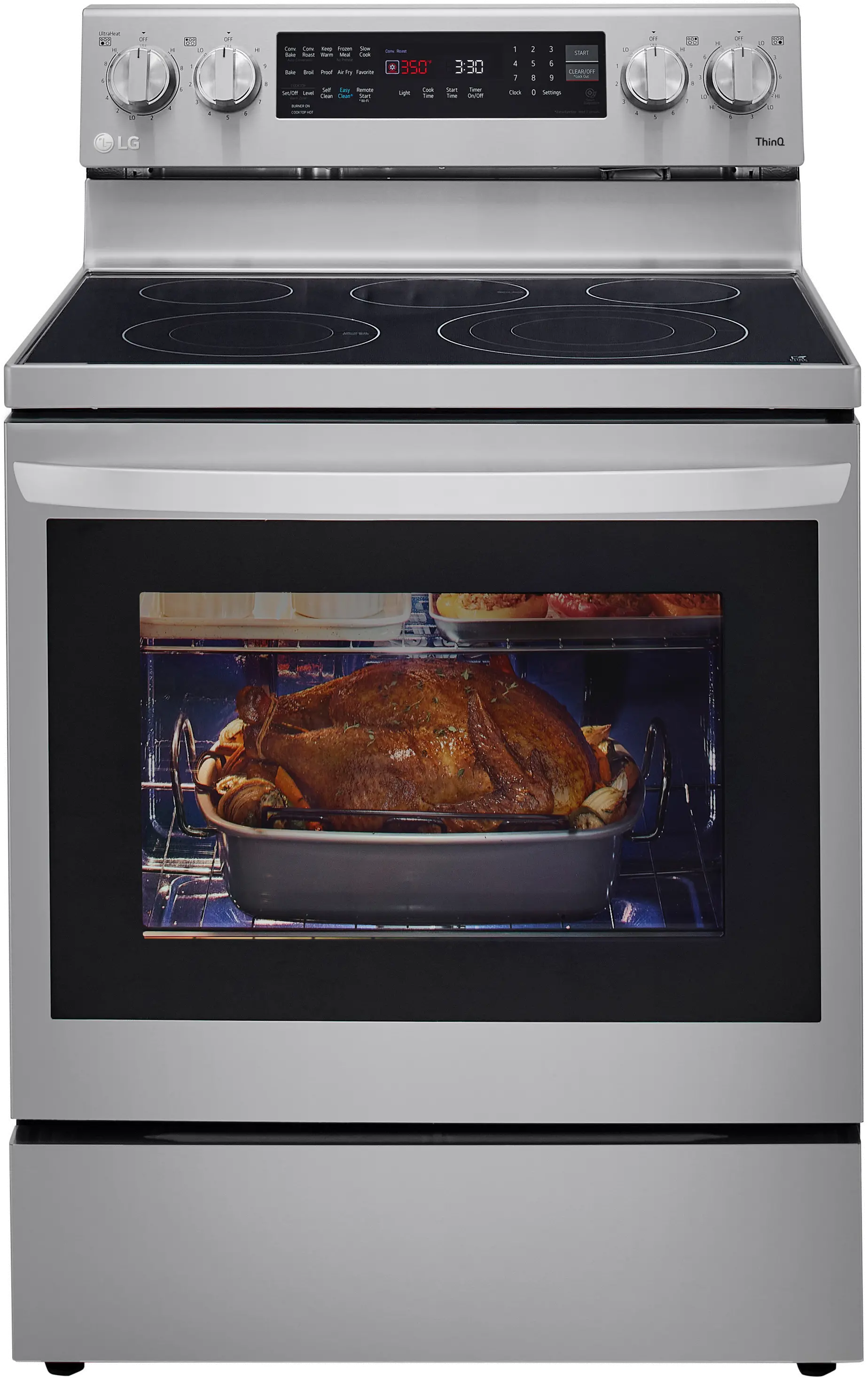 LREL6325F LG 6.3 cu ft Electric Range with InstaView - Stainless Steel-3