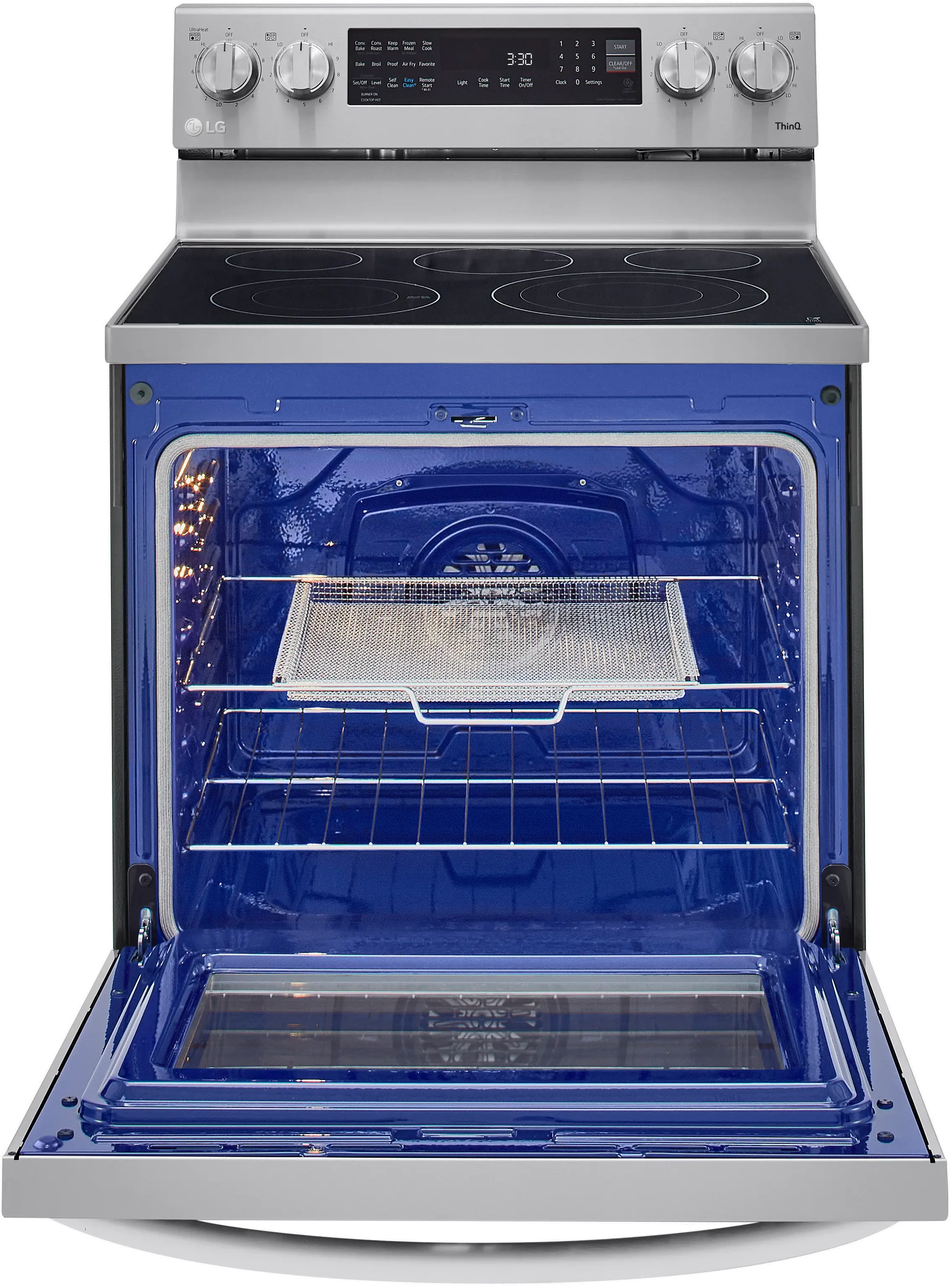 LREL6325F LG 6.3 cu ft Electric Range with InstaView - Stainless Steel-4