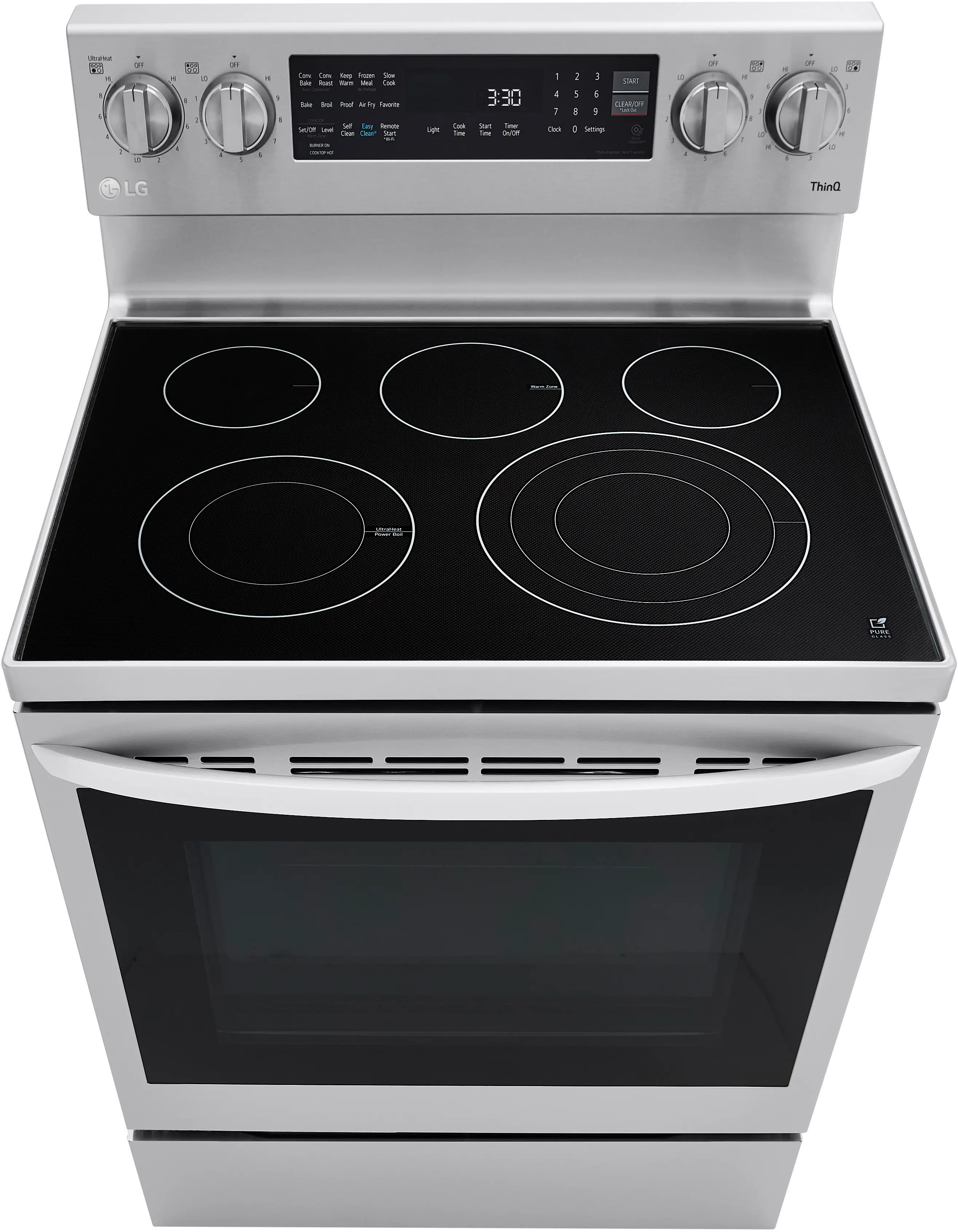 LREL6325F LG 6.3 cu ft Electric Range with InstaView - Stainless Steel-5