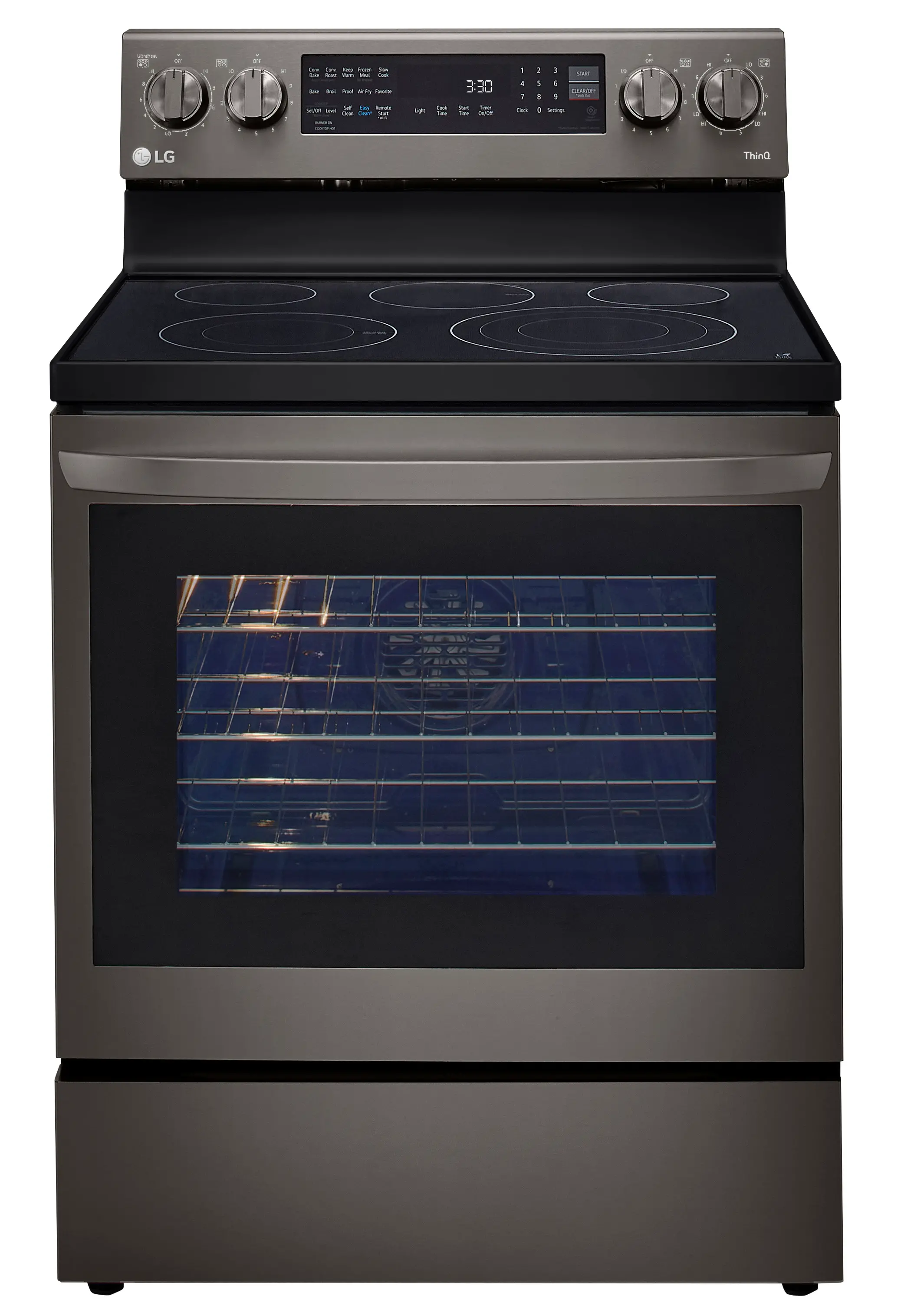 LREL6325D LG 6.3 cu ft Electric Range with InstaView - Black Stainless Steel-1